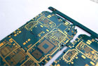 Blue solder PCB with blind holes for smart phone