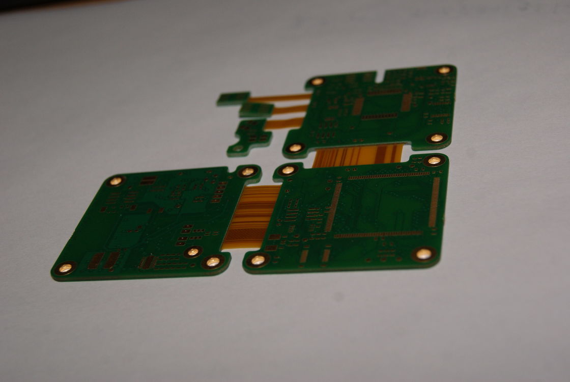 Four Layer Rigid Flexible Printed Circuit Board SMD BGA DIP Components 1-8 Flexibility