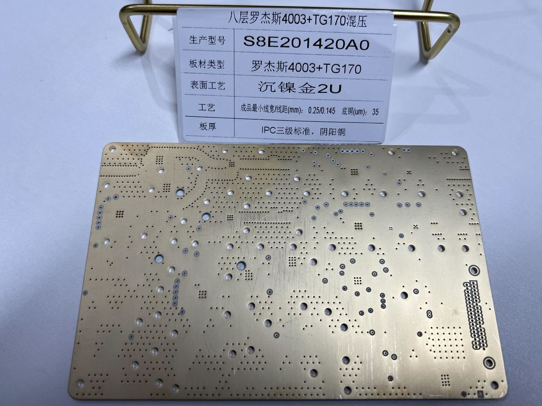 Rogers Laminated PCB with 0.24W/m-K Thermal Conductivity and 3.48 Dielectric Constant