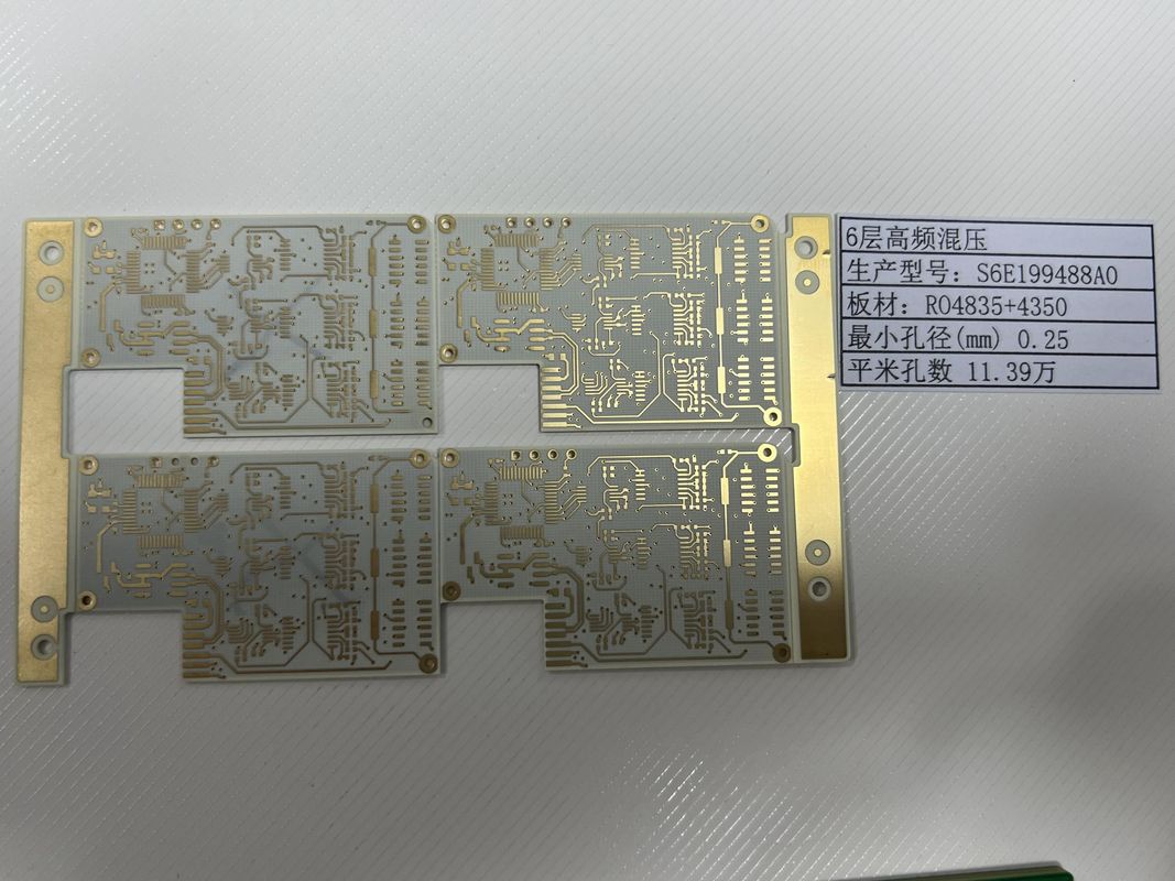 E-car Rogers PCB Board with 1.6mm Pcbthickness and 0.78mm Board Thickness