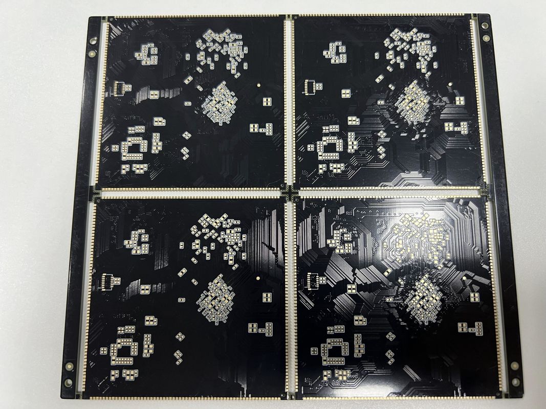 High Density HDI PCB Board With Half Hole BGA 0.25mm Lamp Socket 10 1 Aspect Ratio