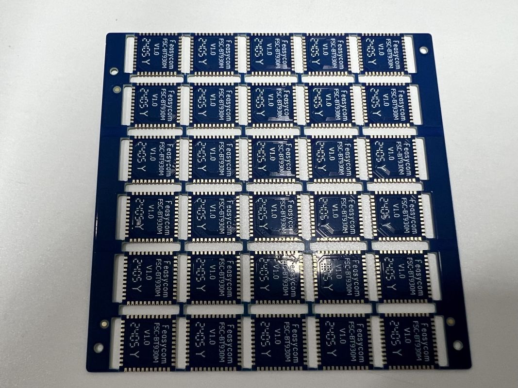 OEM Multilayer Circuit Board Four Sides Half Holes With Gold Conductor Fingers IC Leads