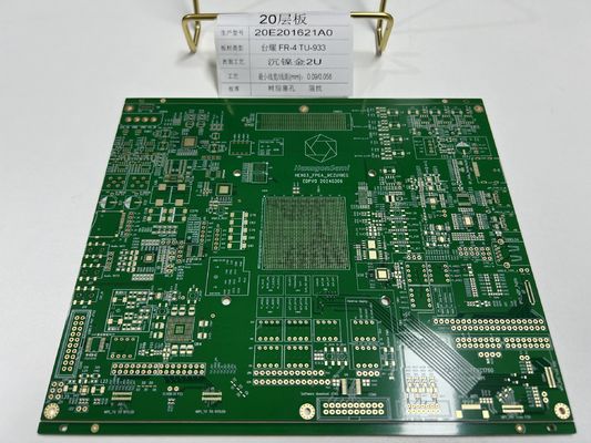 20 Layer PCB Board With Multigroup Impedance Control VIPPO Under Paste TU-933